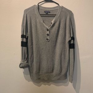 Jersey Knit AE Sweater Henley Top